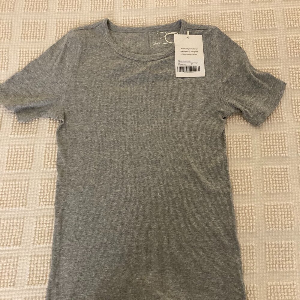 NWT Everlane Luxe Rib Crew